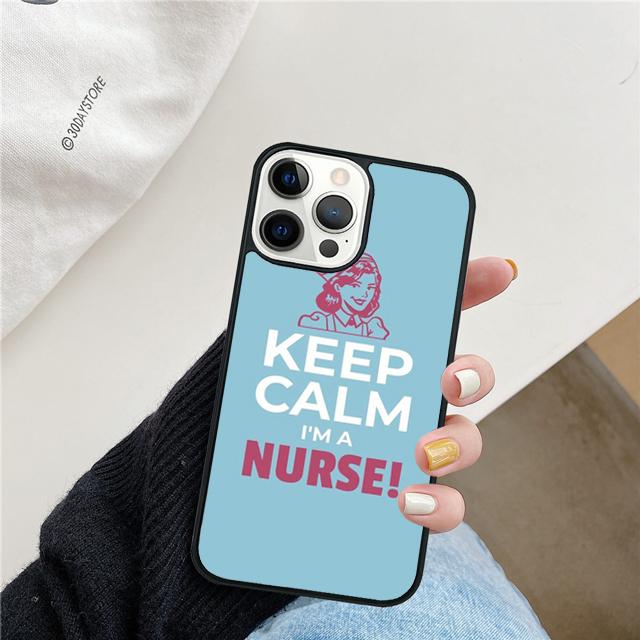 Medicine Keep Calm I'm Nurse Phone Case Cover For iPhone 17 Air 15 16 14 13 12 Pro Max 11 Pro Max Plus Coque Shell