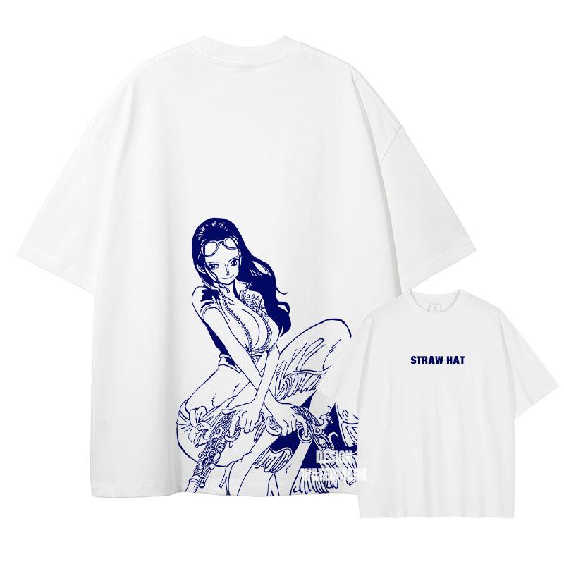 

One Piece Nico Robin Cotton TShirt Streetwear Casual Vintage Chic S