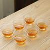 Thickened, heat-resistant glass tea cup for home use – transparent, Gongfu style, ideal for tea tasting. Large host cup, perfect for enjoying tea.
