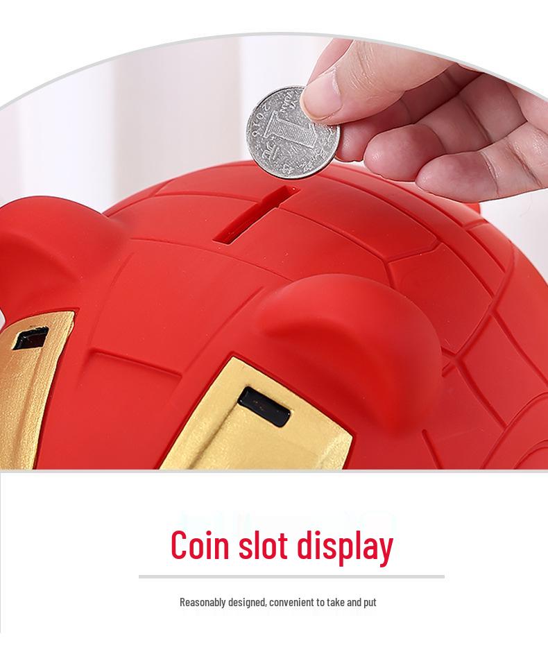Spider-Man Piggy Bank: Silicone, Durable, Kids' Gift for Children's Day