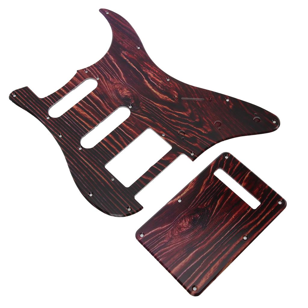 Guitar Pickguard Set 8 Hole Protective Backplate Kit Replacement Music Accessories for Strat