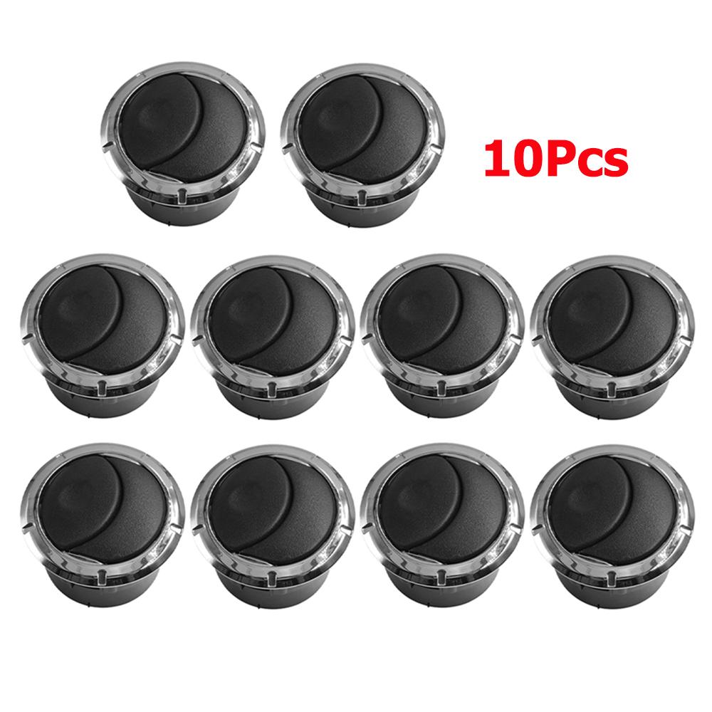 10 шт. 8200212480 Панель приборов Внутреннее Сопло Вентиляции Отопитель Решетка Рулевое Колесо для Renault Dacia Logan Sandero Duster Master Movano Chrome 10Pcs