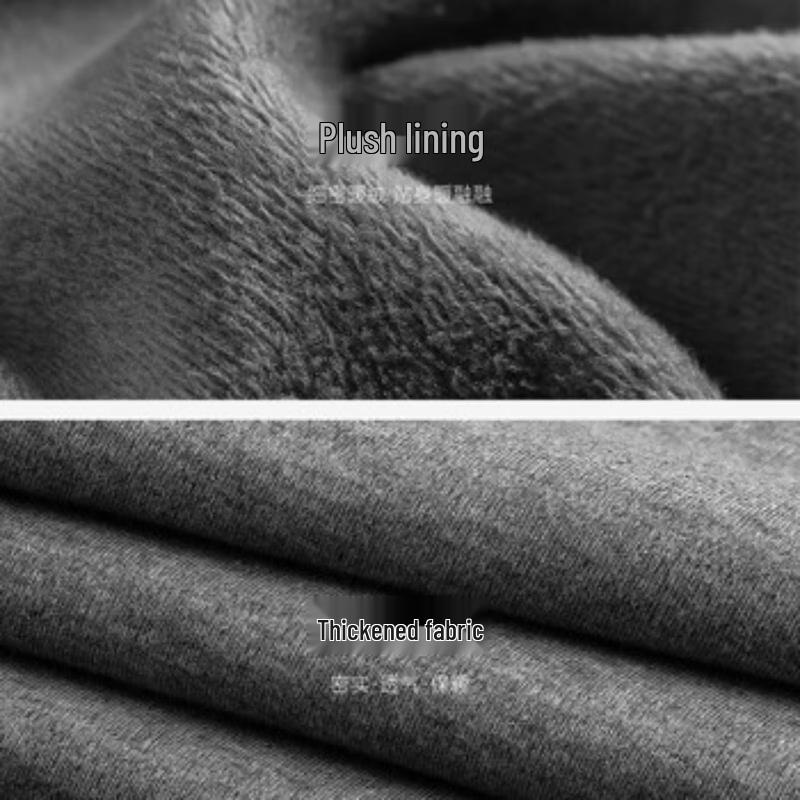 SEPTWOLVES Men's Fleece-Lined Half-High Collar Thermal Underwear Set