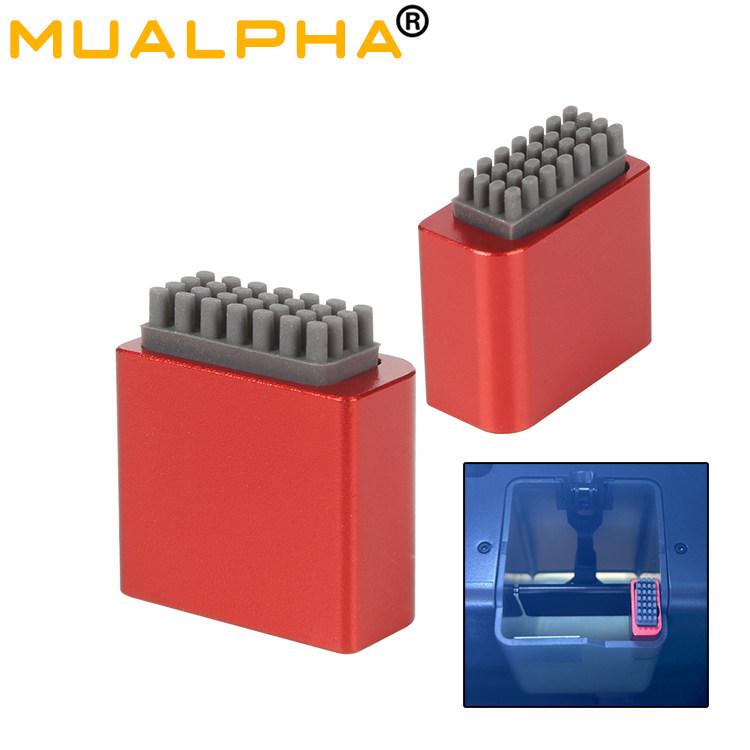 Bambu Lab X1/P1P/P1S All-Metal Aluminum Upgrade: 3D Printer Wiping Mouth Component 3 Silicone Brushes