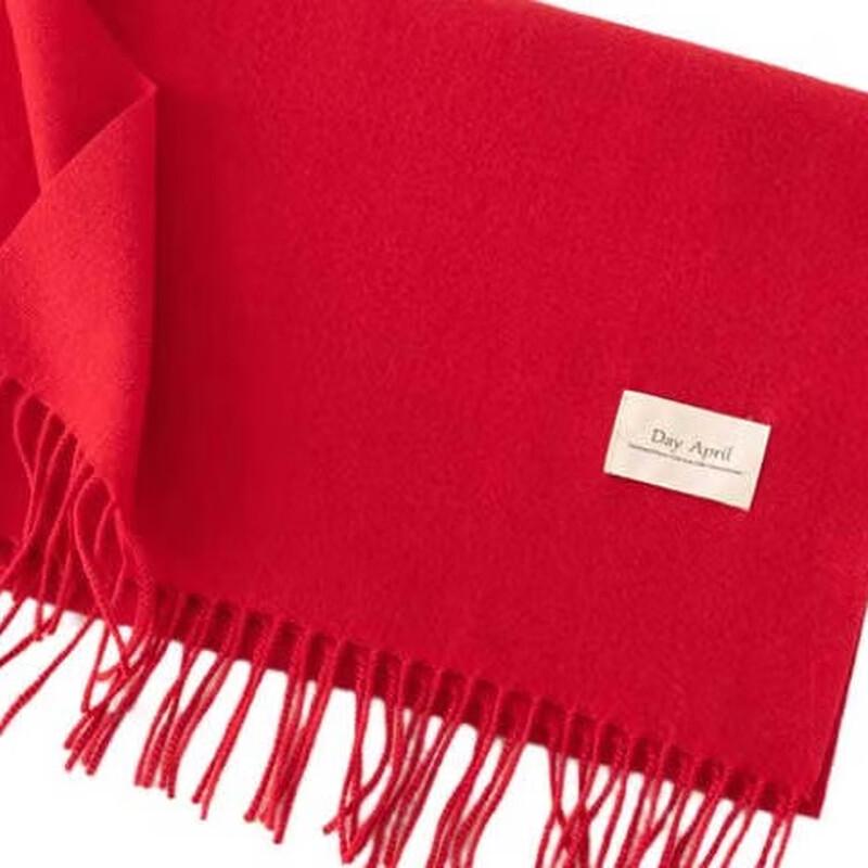 DayApril Korean Style Solid Color Scarf 40x200cm