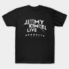 Asian Size Men Black Print T-shirt Jimmy Kimmel Live No-Cut Heat Transfer Print Cotton Tshirt