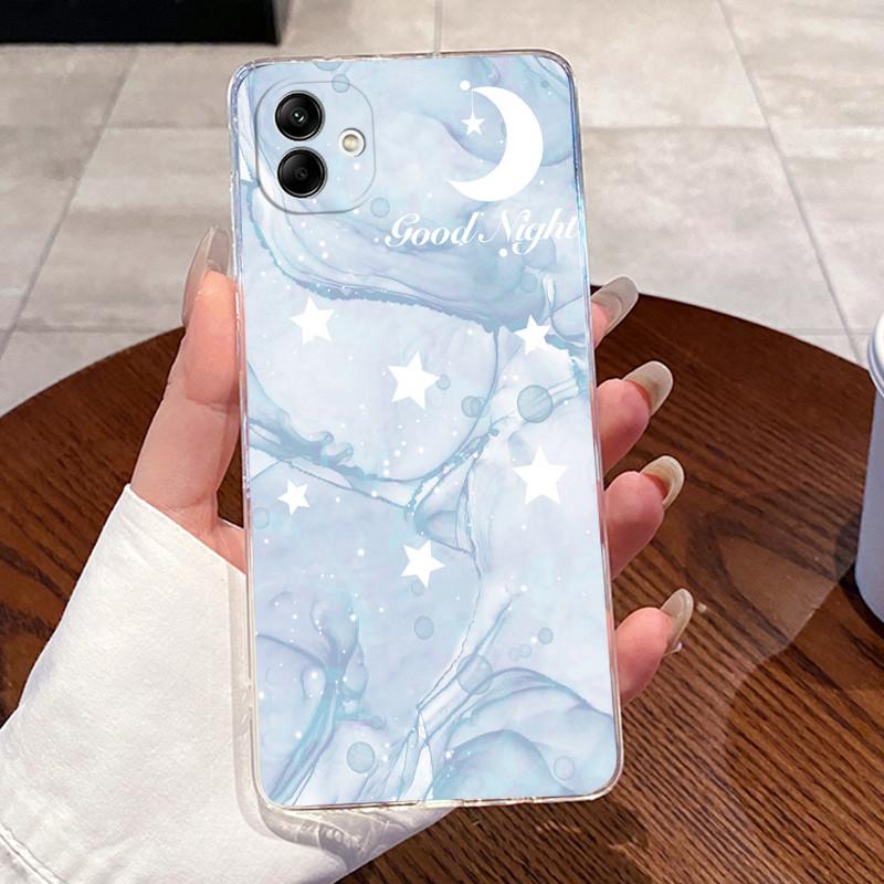 For Samsung Galaxy A04e A04 Case For Samsung A05 Coque Samsung A07 4G Capa Clear Silicon Soft TPU Back Cover Cute Cat Phone Case