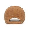 Winter Lammwolle Unifarben Schlichte Baseballkappe - Warmes Teddyfleece, schmeichelt dem Gesicht, strukturierte Krone