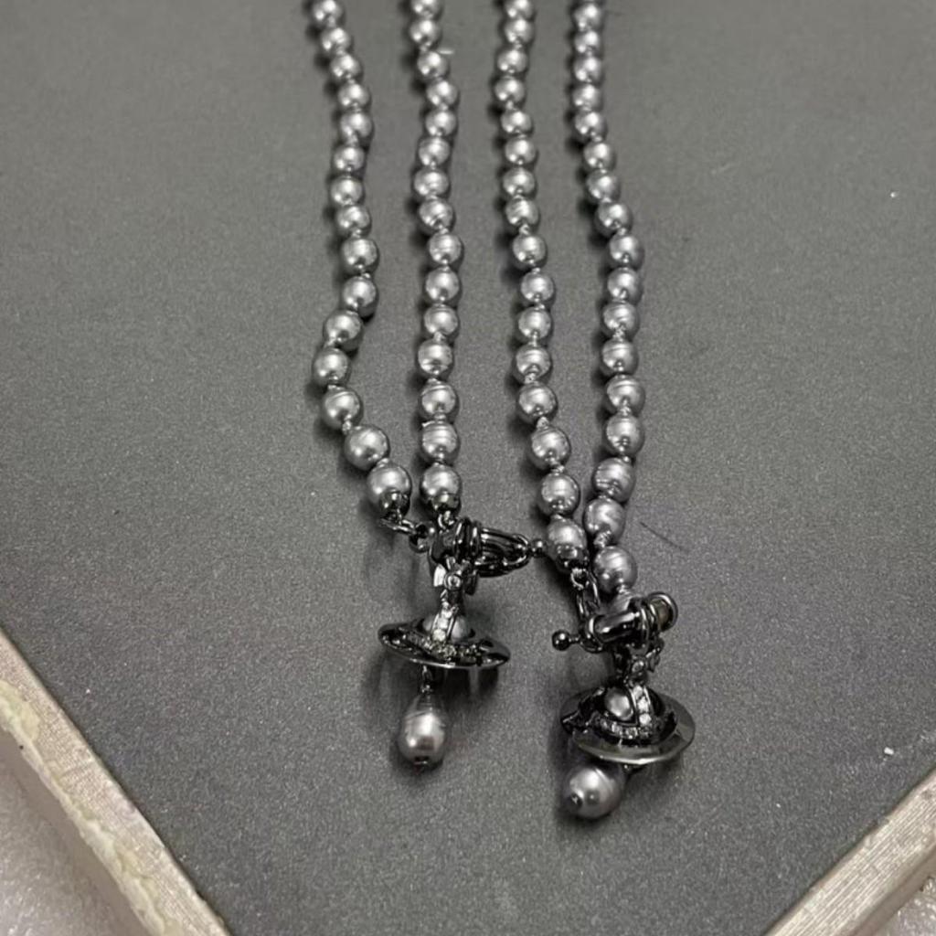 Empress Dowager Baroque Pearl Teardrop Necklace