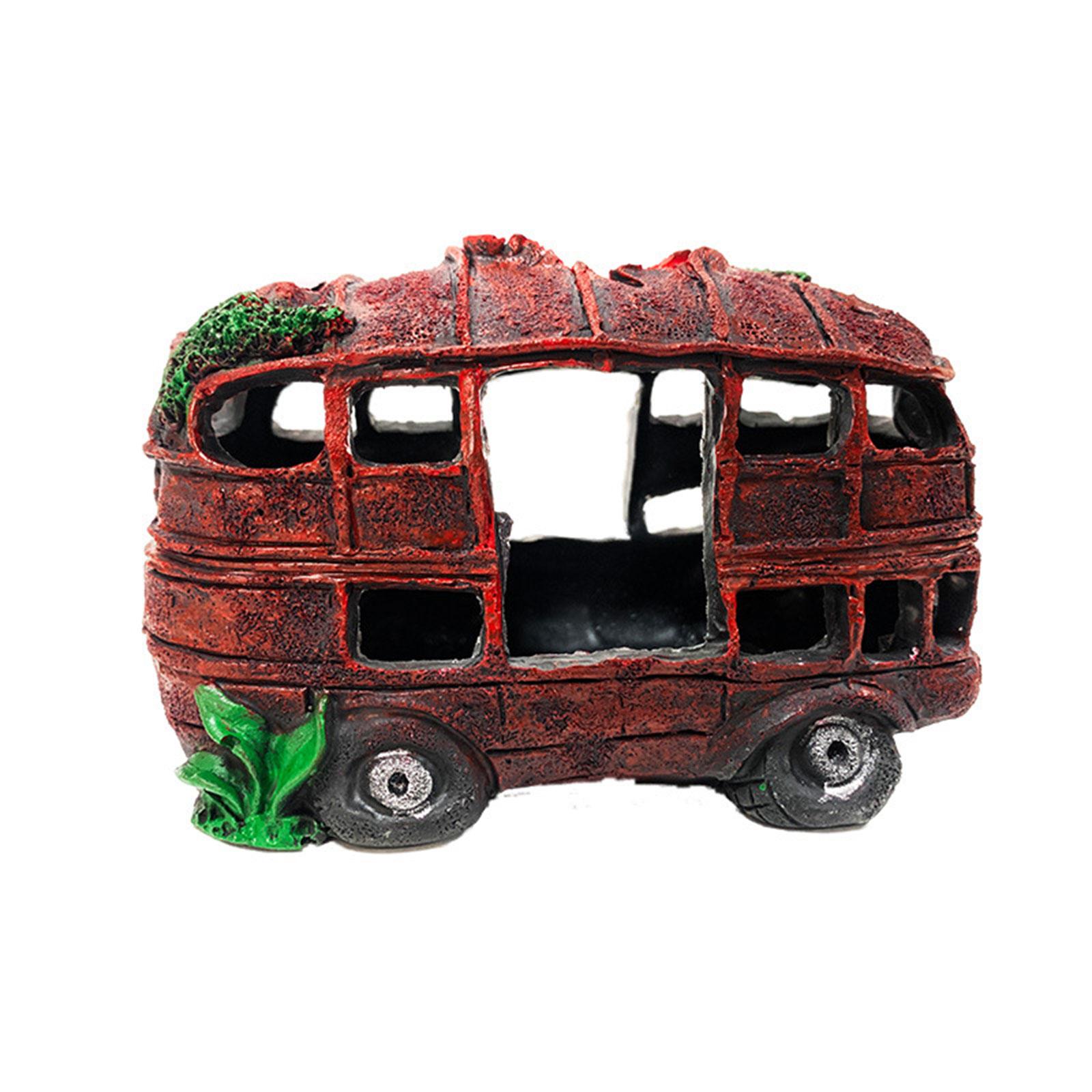 

Resin Wrecked Car Ornaments DIY Resin Fish Tanks Artificial Aquarium Car Wreckage Simulation for Fish Reptiles Shelter 1