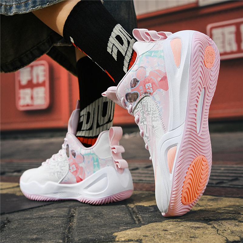 Low-top soft sole cushioning rebound sports shoes outdoor cement floor actual combat non-slip and wear-resistant basketball shoes