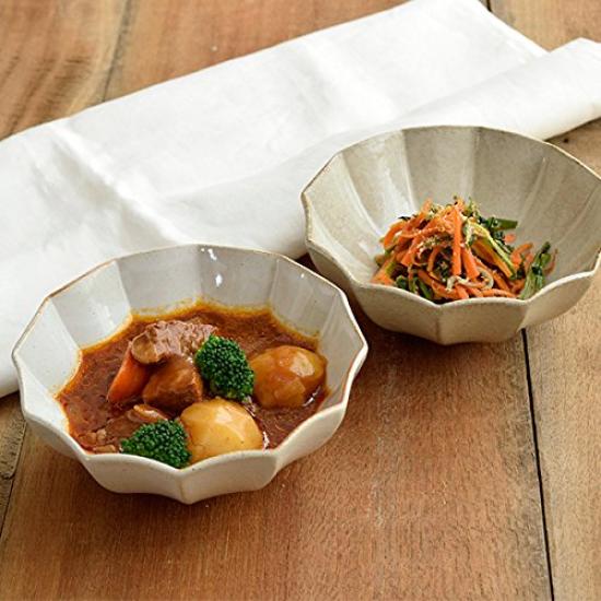 EAST table Rinka Reddish Made in Microwave and Dishwasher Product Bowl, Medium, 14.5cm, Beige, Japan, Safe, Code ic-01001