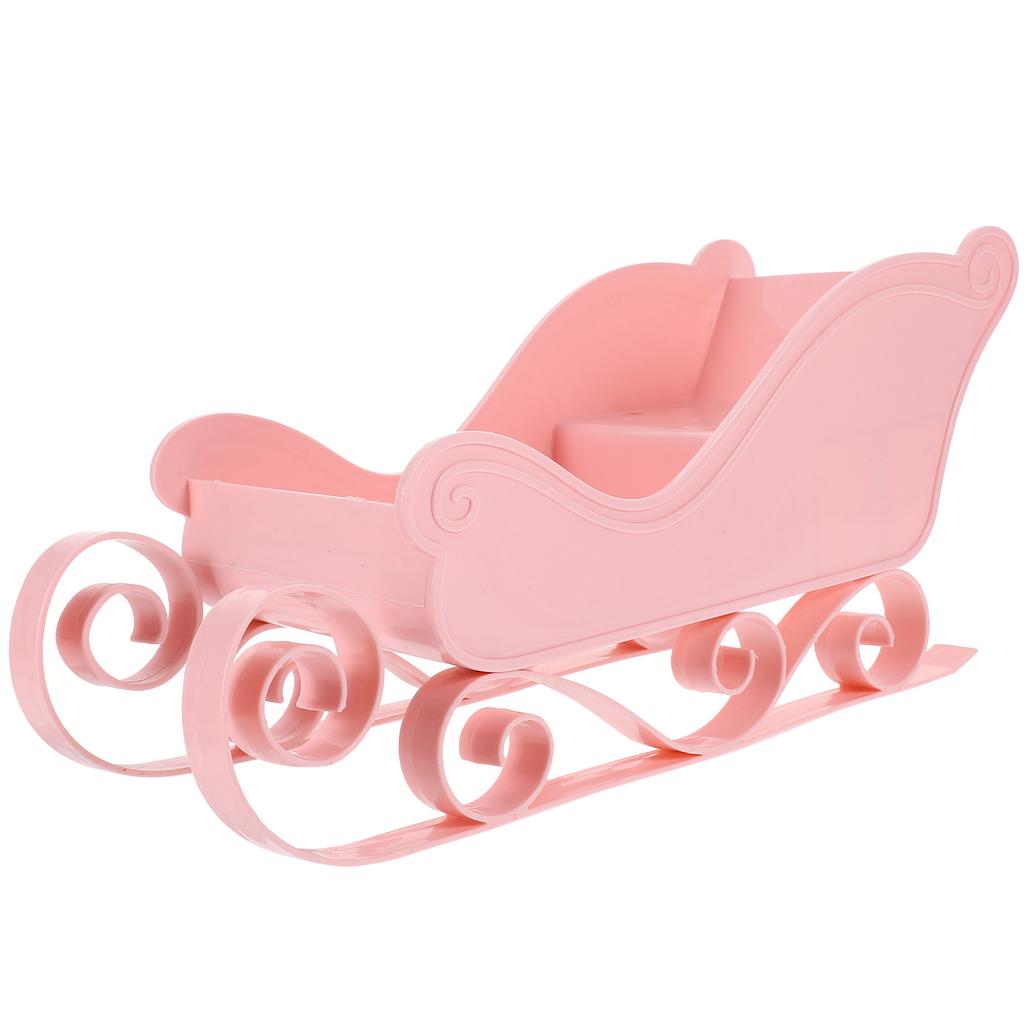 1pc Mini Decoration Festive Desktop Tabletop Decor For Party Home Holiday Xmas Desktop Sleigh Adornment Sleigh Adornment