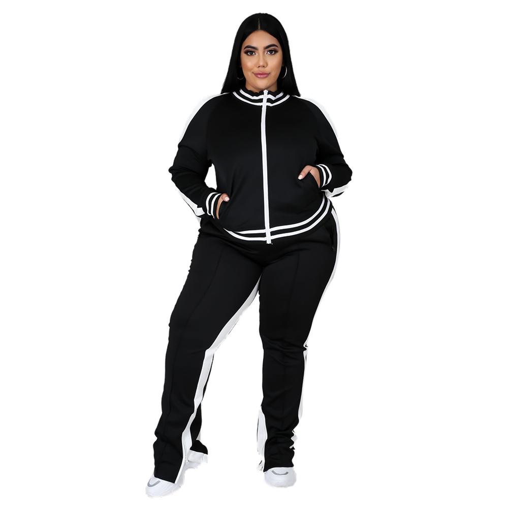 Sieviešu treniņtērps Lielā izmēra XS-5XL Divdaļīgs
