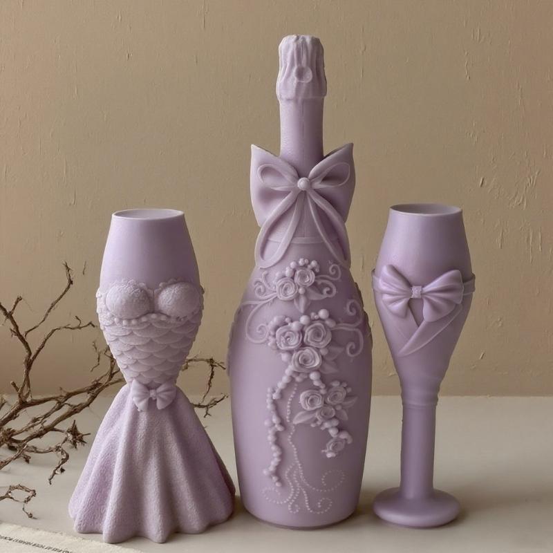 Hochzeitsthema Kerze Silikonform Hitzebeständige Säulenkerze Silikonform Zum Kerzen Seife Schokolade Backen