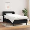 Maison Exclusive - Bed Slat Base with Mattress Black 90x200 Cm Fabric