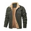 Men Autumnwinter Retro Plush Jacket Thickened Windproof Loose Comfortable Warm Fashionable Street Style Casual Work Jacket