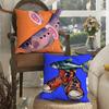 Coastal Charm Sardine Pillow Case For Sofa Decor Car Office Room Printing Cushion Cover Decorations And Protector