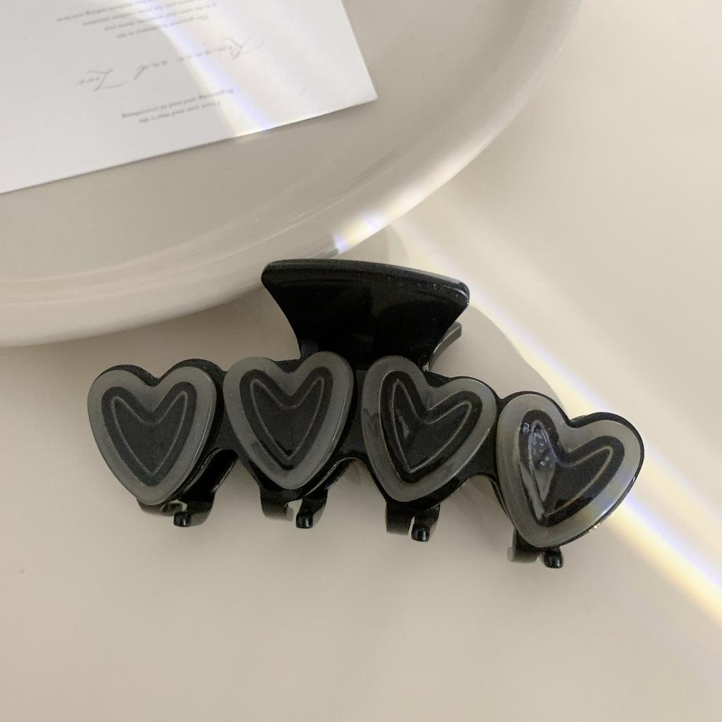 Korean Style Acetic Acid Hairclaw Vintage Sweety Girls Daily Travel Hair Clip Creative Pink Heart Cute Animal Hair Accessories