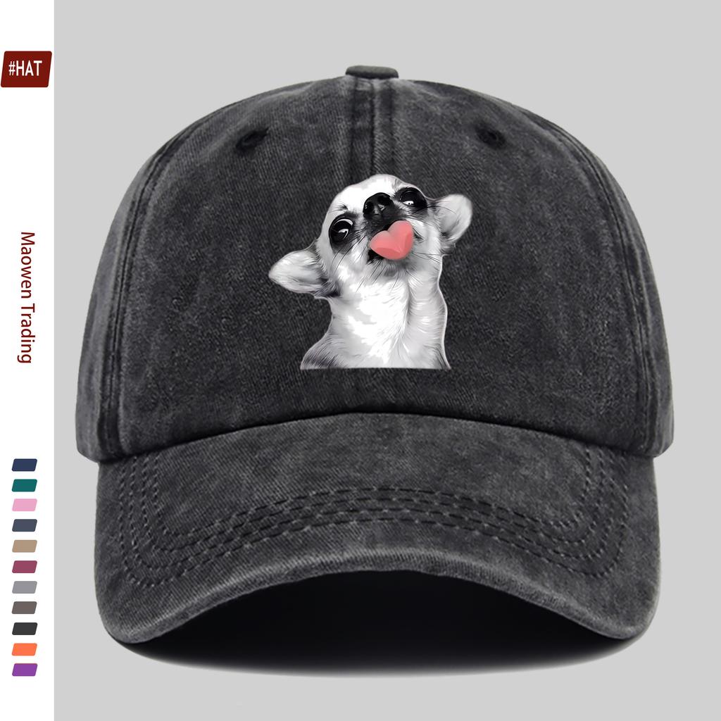 Pc Cute Chihuahua WomenS Fashion Casual Sport Style Print Baseball with Trendy Print Design Sun Hat Party Decoration Hat Comfo