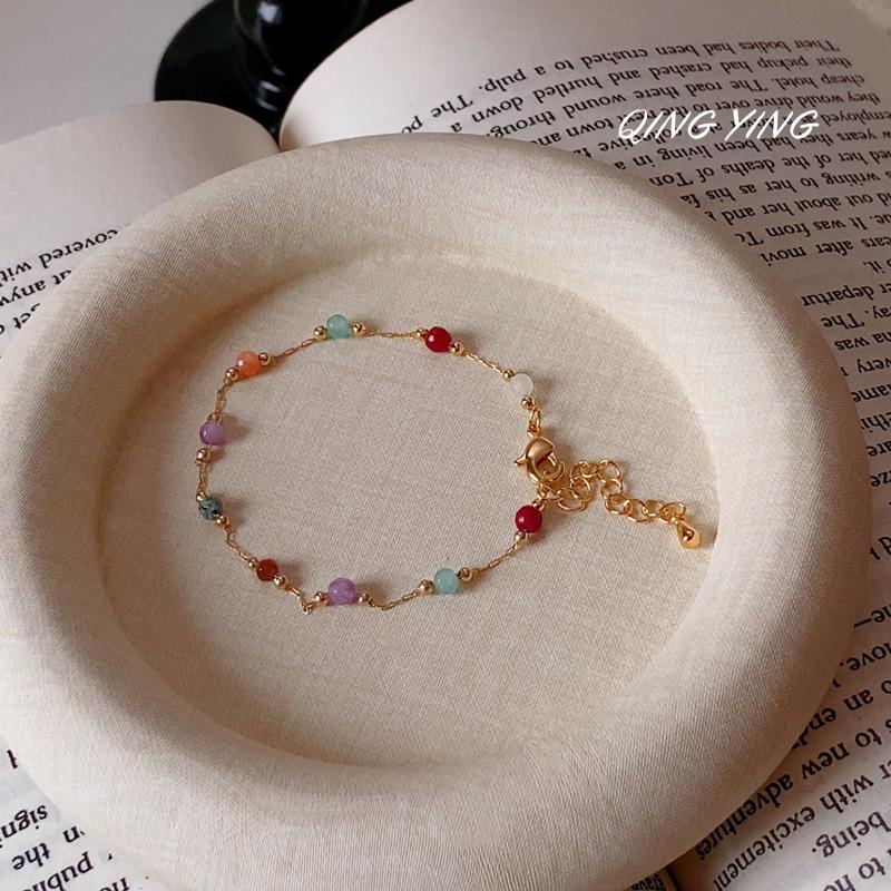 Versatile Gypsophila Natural Stone Layered Necklace - Exquisite High-End Choker for a Luxurious Touch браслета