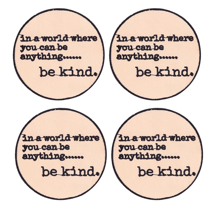 5pcs /Lots Letter Slogan Patch Letter Embroidered Patches Jackets Hats Sew Badges Patch Iron On Patches For Backpack Diy Stickers