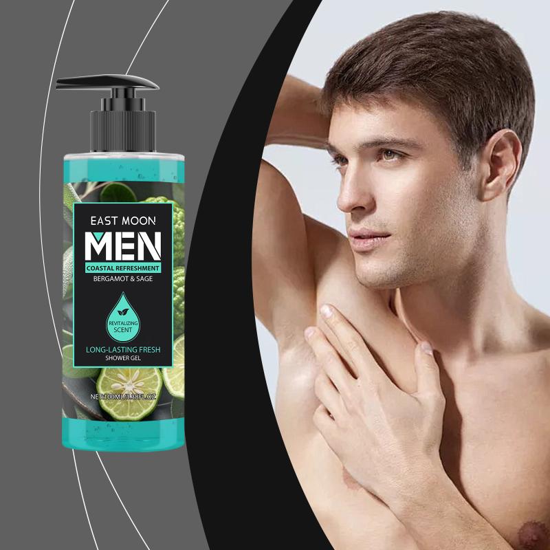 Men'S Eucalyptus Coconut Body Wash Deep Cleansing Shower Gel Refreshing Scent Long Lasting Fragrance Oil Control