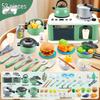Kids' Kitchen Playset: Interactive Stove with Simulated Cooking and Spray Features - Perfect Pretend Play Gift