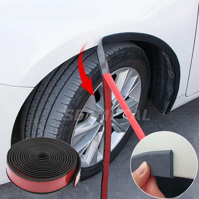 Widened Car Fender Seal Strip Wheel Arch Wing Anti Scratch Strips Rubber Auto Wheel Tyre Eyebrow Mud Guard Protector