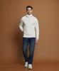 PANICALE White Soft Half-Zip Knit