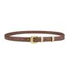Women's Versatile Leather Belt with Pin Buckle for Jeans - Light Luxury Style
