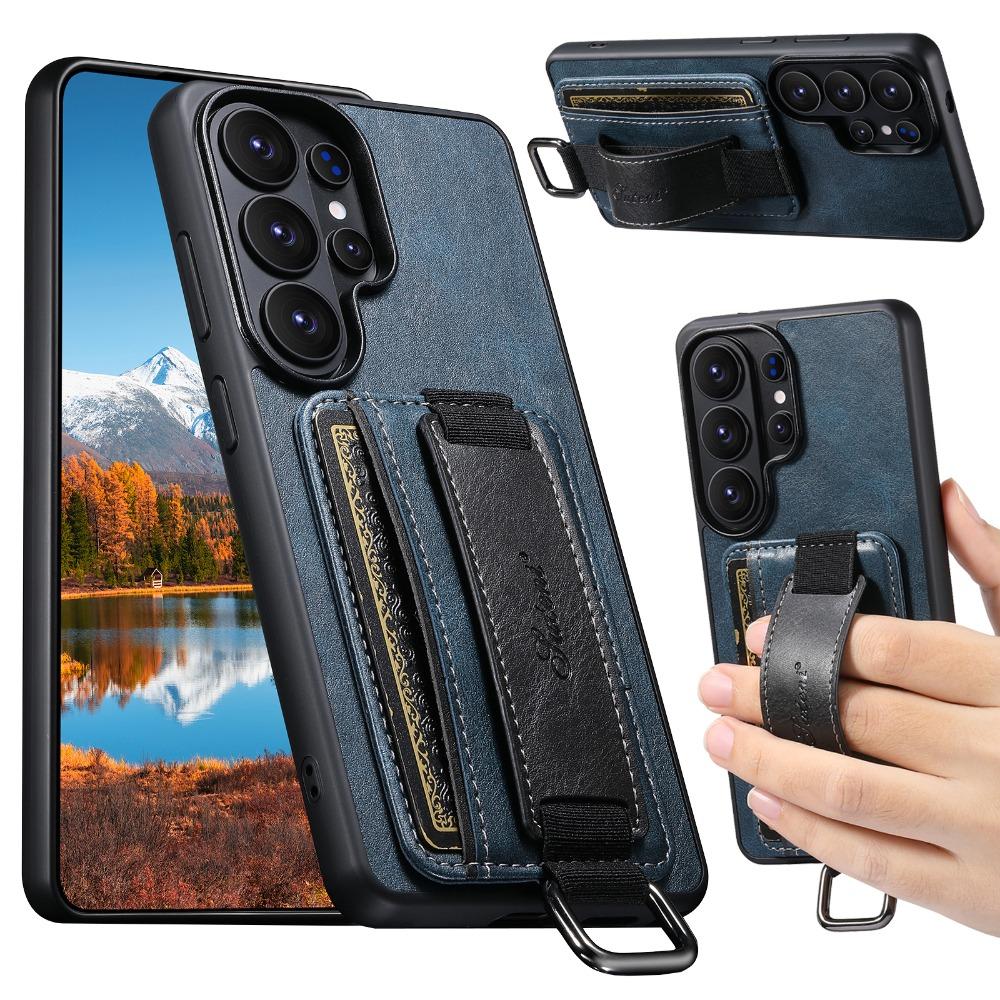 Wrist strap Wallet Faux Leather Kickstand Case Phone Case Feel For Samsung Galaxy S26 Ultra S25 Plus S24 S23 S22 Note20 Ultra