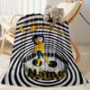 Coraline Spiral Customize Your Name Blanket Lightweight Personalized Blanket Durable Comfort Versatile for Sofa Seaside Nap Bedding All-Season Use