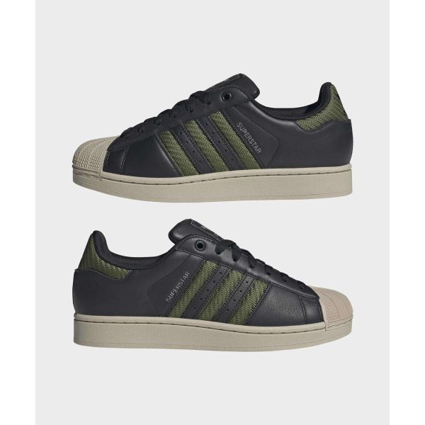 adidas Superstar 2 Tech Olive Beige Unisex Sneakers Green Core-Black JQ3182