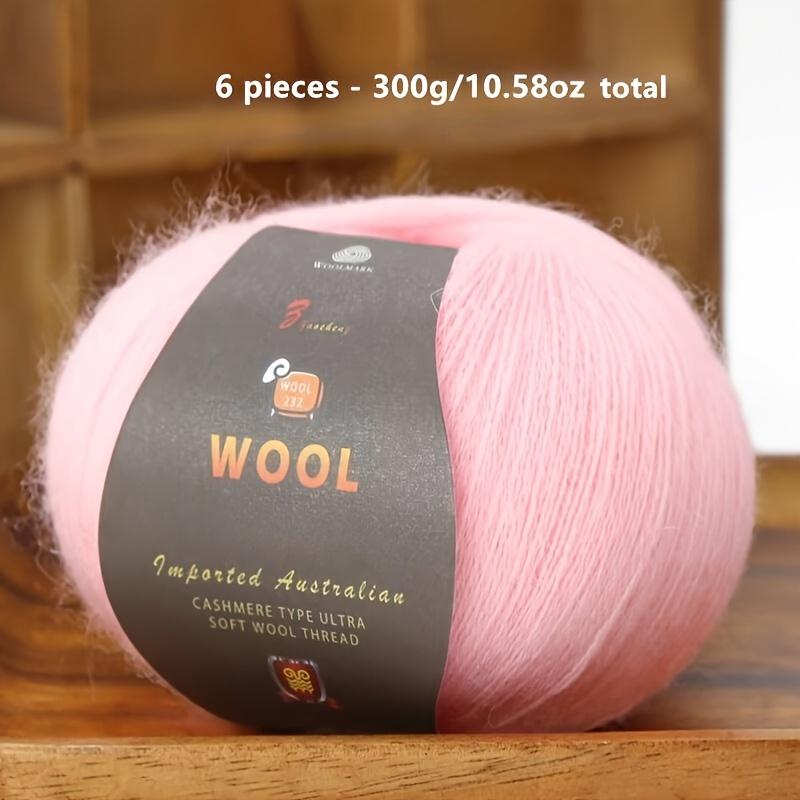 1PC Luxurious Wool Yarn Ultra Soft Anti-Pilling DIY Kit for Crochet & Hand Knitting Warm and Comfortable Wool Yarn 211g/10.58oz