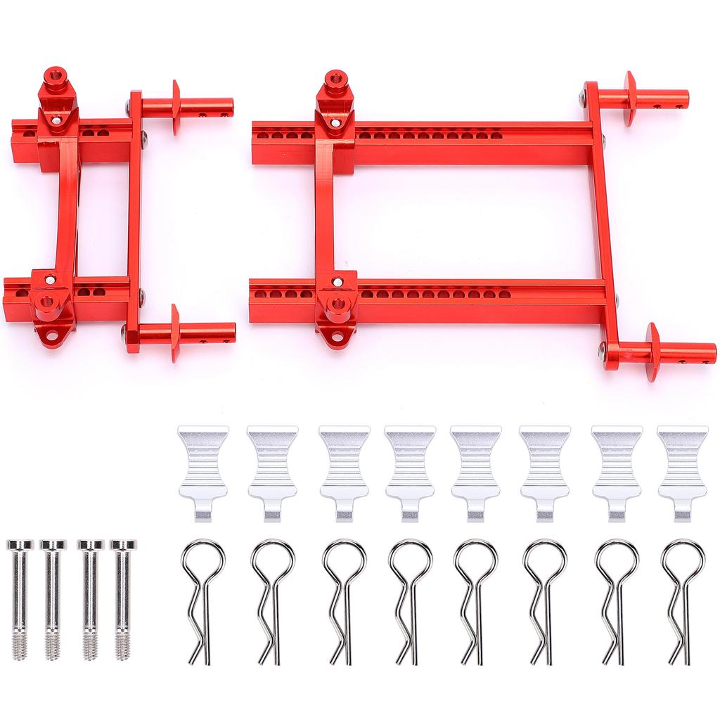 Aluminium Alloy Front Rear Post Mounts Set with Buckles for Traxxas TRX?4 RC Car Parts