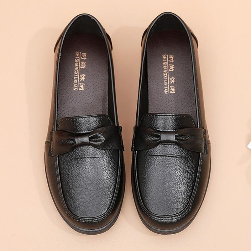 Spring and Autumn Mother Shoes Non-slip Soft-soled Single Shoes Comfortable Non-slip Women's Shoes Black Work Shoes