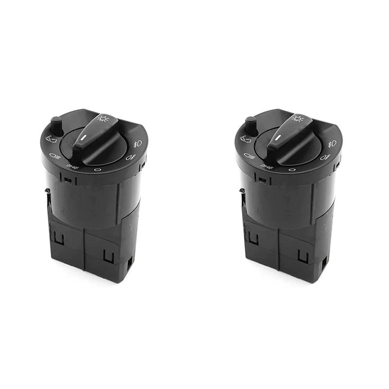 2X For VW Santana Quattro Headlight Control Switch Adjust Button Replacement Parts 33D941531