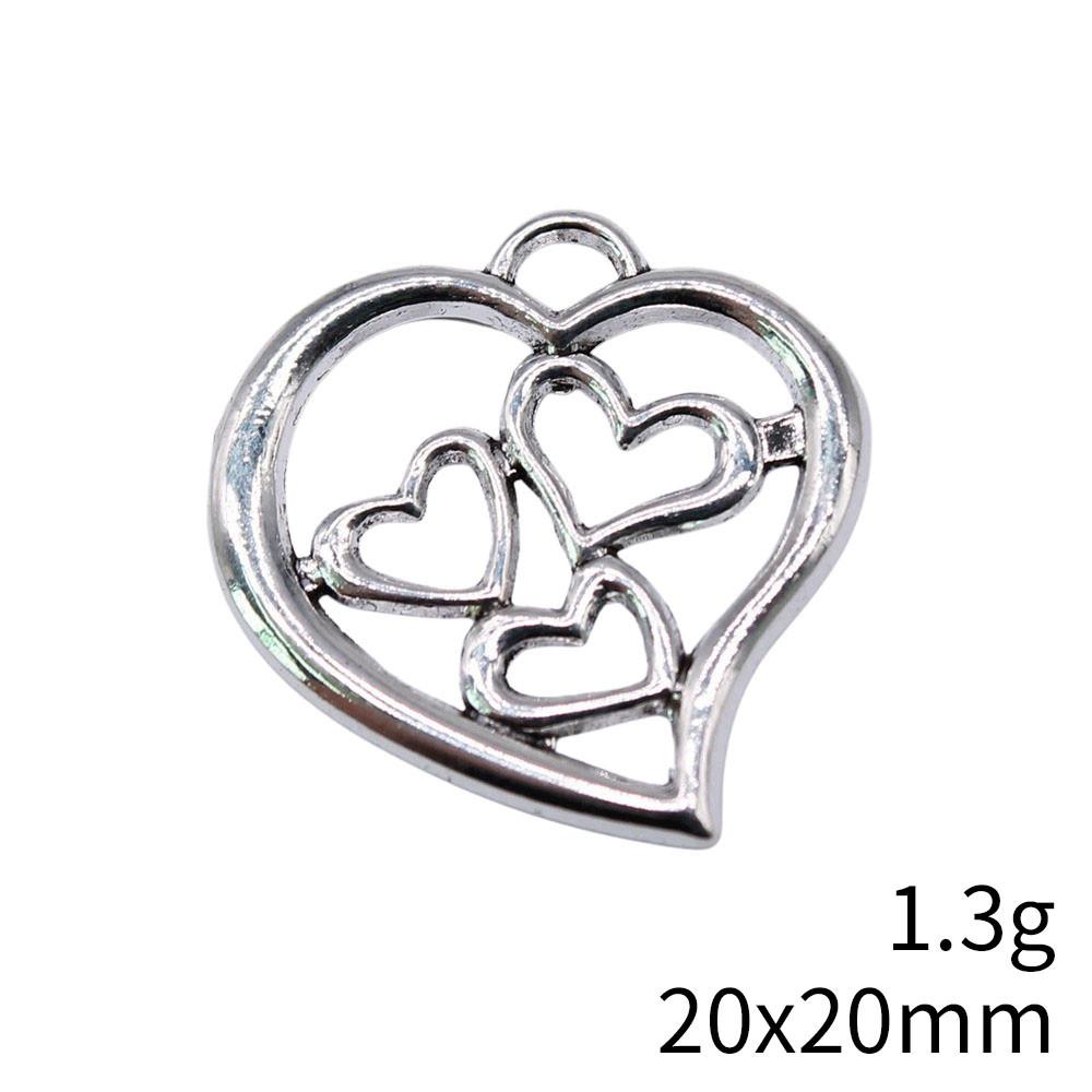 Back To School Charm Bracelet Hollow Peach Heart Charms Pendant Ornaments For Home Male Pendant