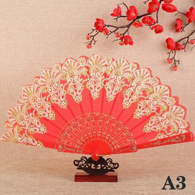Vintage Spitze Faltfächer Tanz Handfächer Chinesischer Tanzfächer Po Requisiten Hochzeitsfeier Dekoration Ornament Handwerk Geschenk