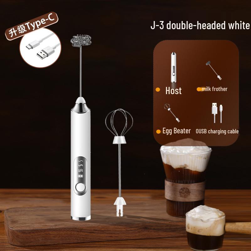 Portable Rechargeable Handheld Electric Milk Frother & Coffee Mixer