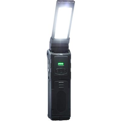 Radweather LED Work Outdoor Work Flashlight Light, 2-Way Lighting, Foldable, Rechargeable, Lightweight, Camping, Light, (Black)