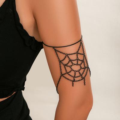 Accessories, Personalized Spider Web Open Arm Bracelet Women's, Simple Hollow Chain Fringed Jewelry
