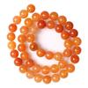 Piedra de Aventurina Roja Cuentas Redondas Naturales Hilo de 15" Cuentas Espaciadoras Sueltas Lisas 4/6/8/10/12mm para Hacer Joyería Pulseras DIY Accesorios