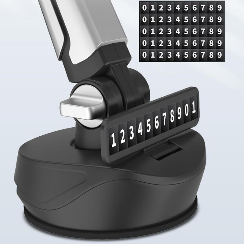 360 View Car Phone Holder Dashboard Windshield Phone Holder For 4.7-6.8 Inch Mobile Phone Shockproof Bracket Number Plate