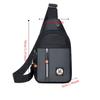 Oxford Cloth Outdoor Waist Bag Multipocket Sports Walking Bag Zipper Men's Chest Bag  Motorcycle