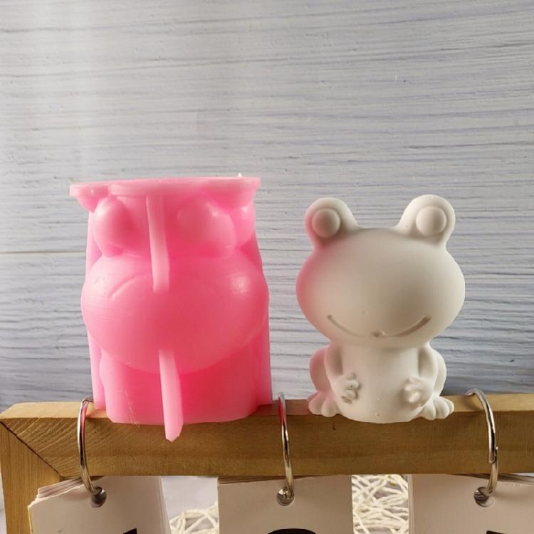3D Frogs Candle Mold Animal Silicone Molds Resin Casting Molds Craft Supplies for Candle Making Home Decoration