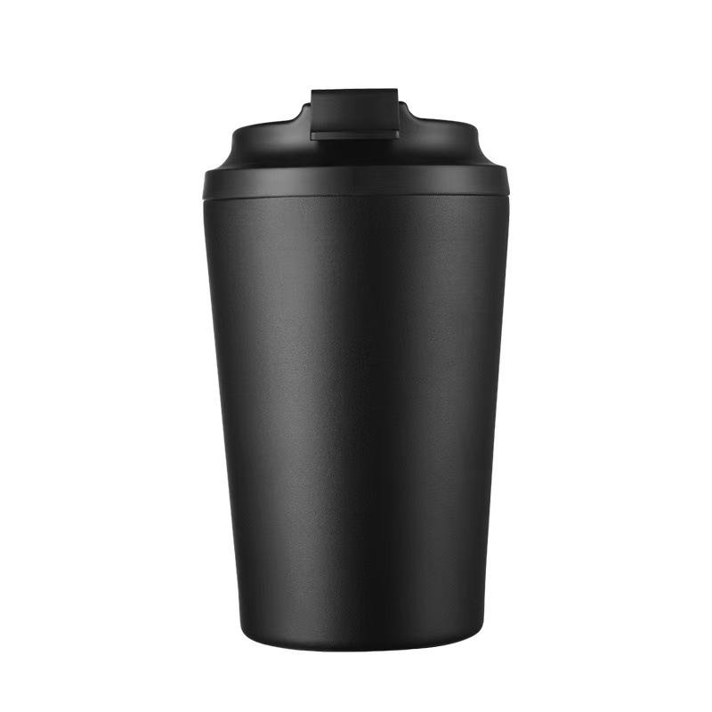 12oz Mehrfarbige Isolierte Edelstahl-Kaffeetasse mit Direkttrinkdeckel
