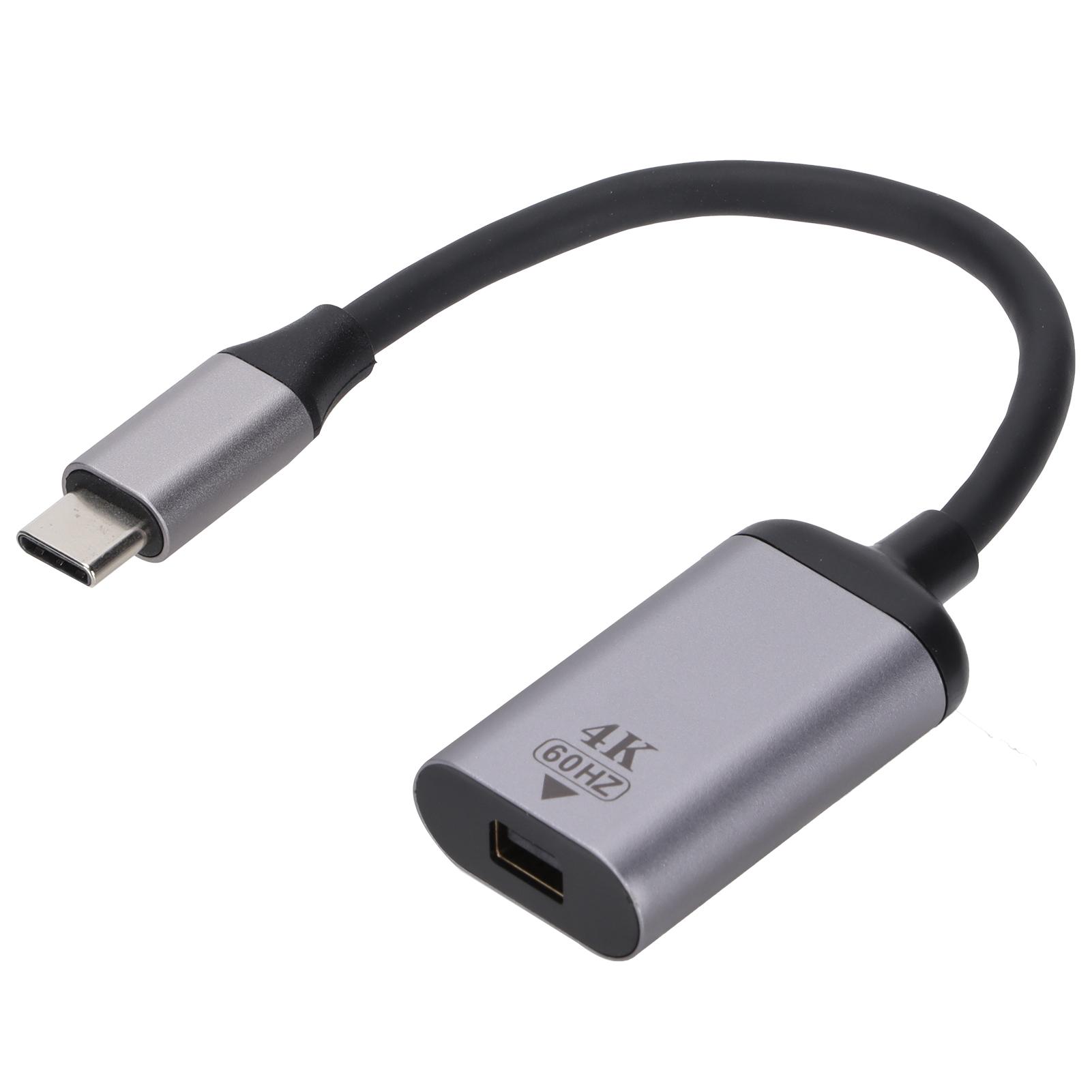 

Type C Male to Mini DP Female Adapter HD Video Mirroring Converter for Laptop Computer Tablet