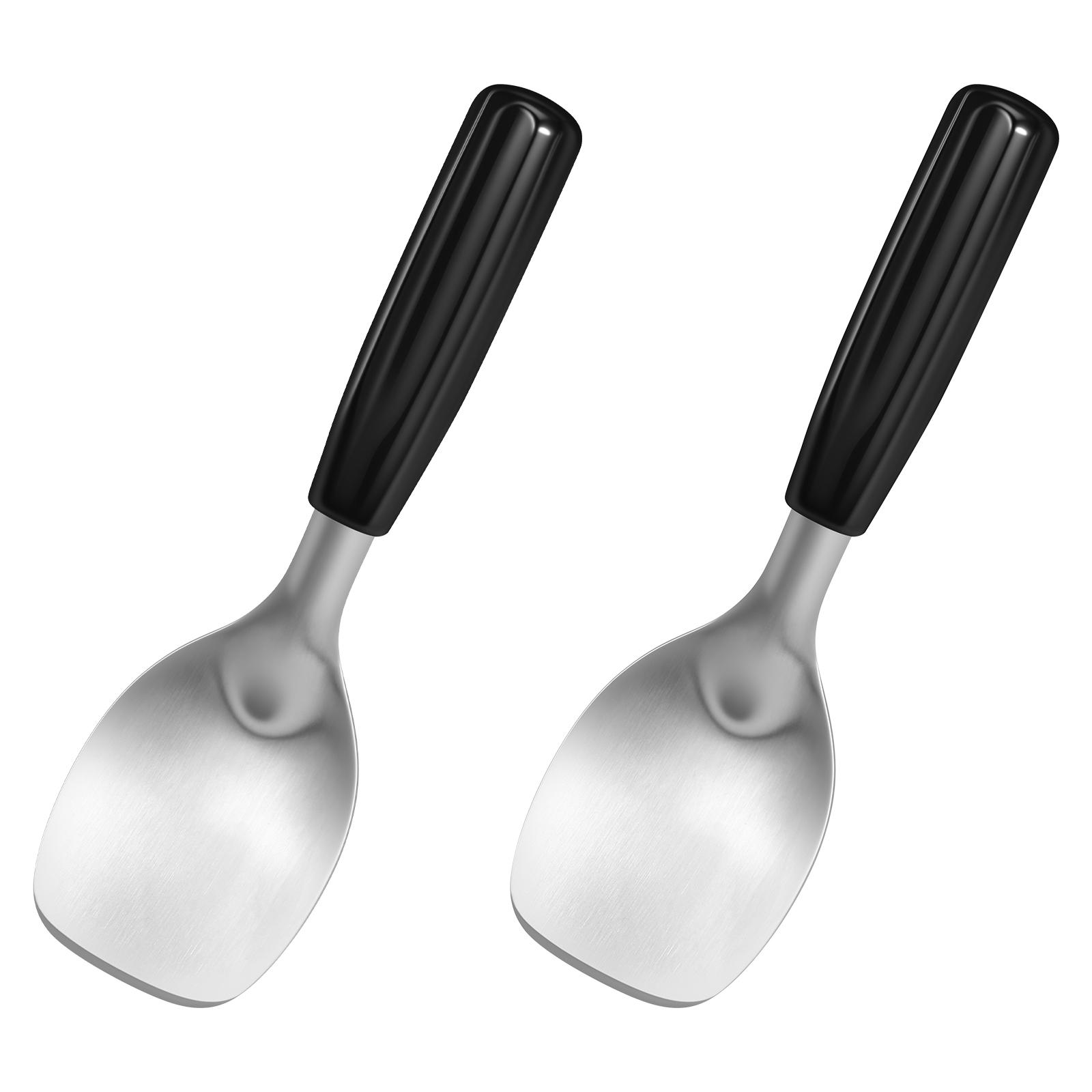 

Stainless Steel Ice Cream Spoons Non-stick Long Handled Spade Ice Cream Digging Spoon Fruit Ball Making Tool Kitchen Bar Gadgets
